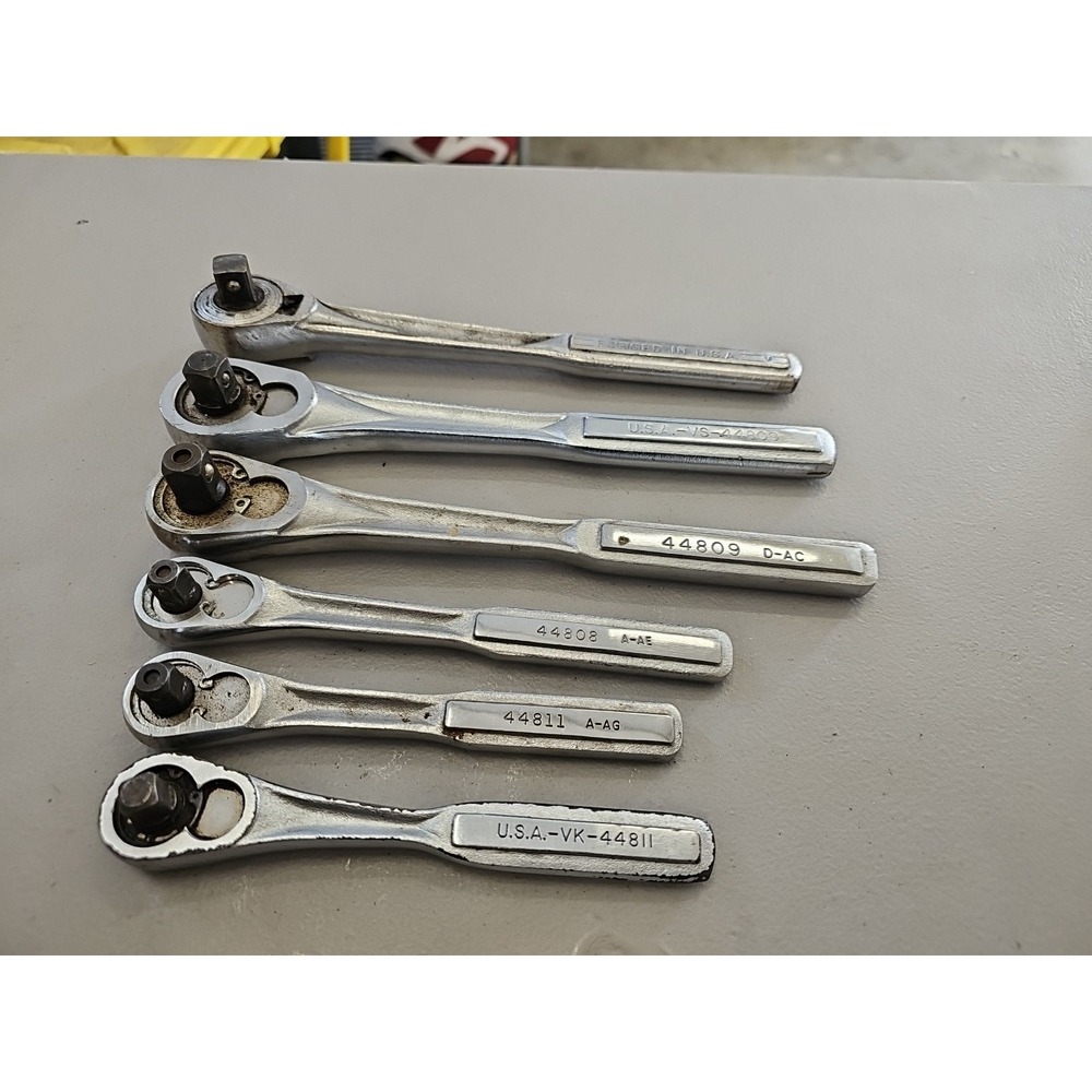 6 Craftsman USA Made  Drive Ratchet Set 44809 44811